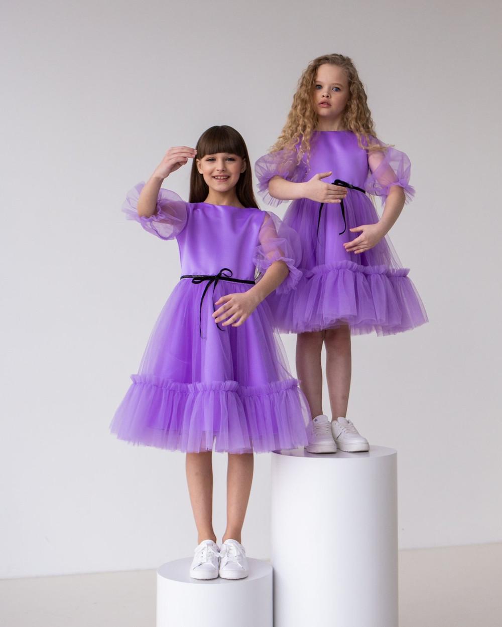 Платье праздничное для девочки 110 см Фиолетовый (2229163178) - фото 6