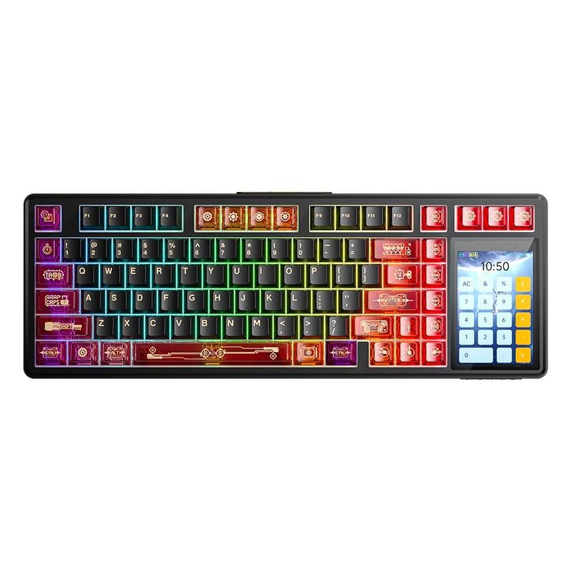 Клавиатура игровая AULA L99 беспроводная механическая с RGB подсветкой/сенсорным экраном 3,98"/поддержкой HOT-SWAP Red/Black (33284328)