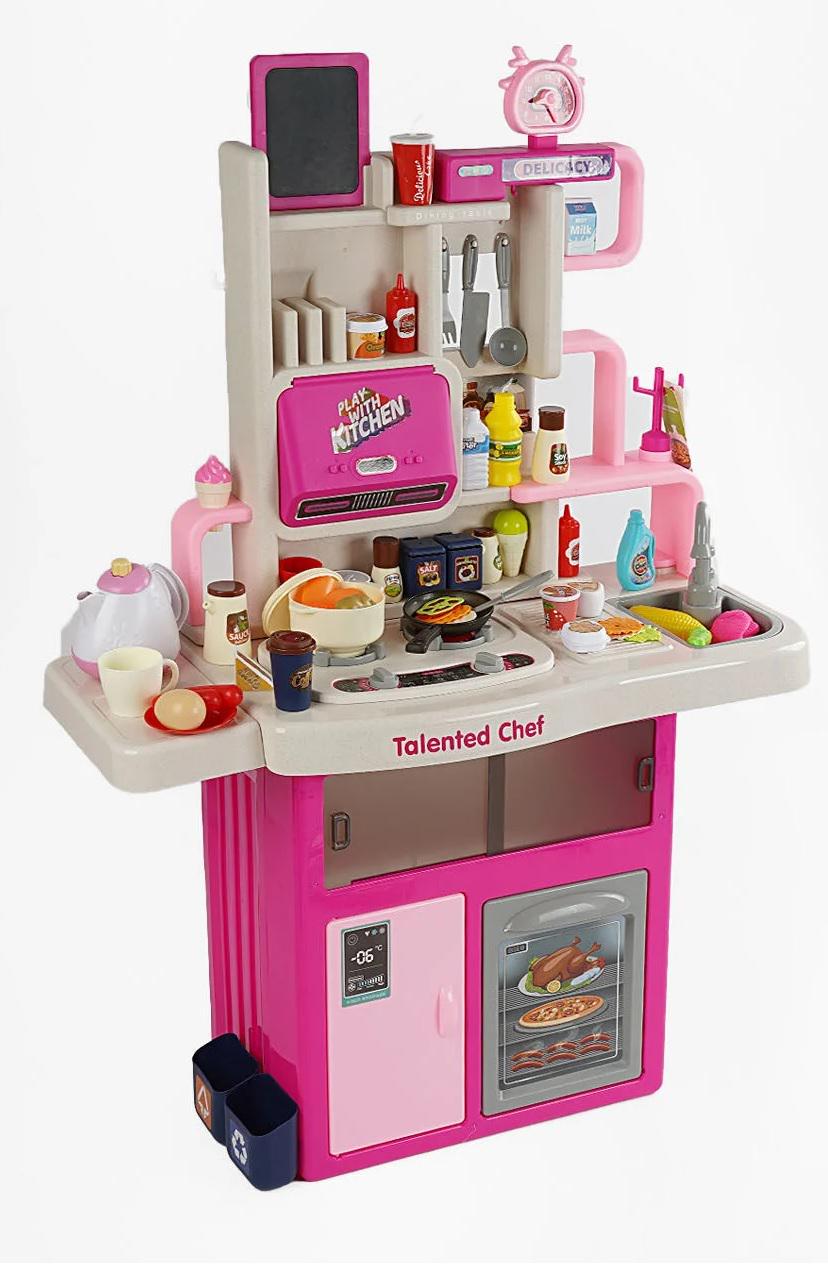 Кухня детская Modern Kitchen свет/звуки приготовления Pink (157214)