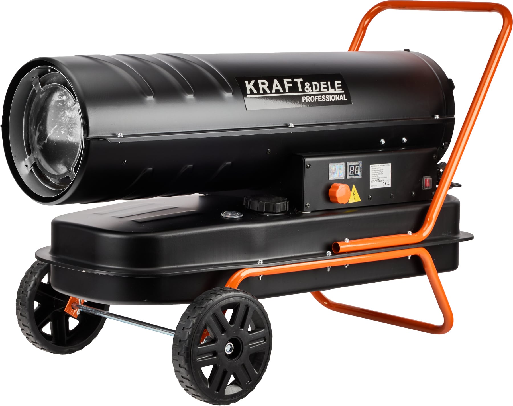 Дизельний обігрівач Kraft&Dele KD11711 35 кВт із термостатом для гаража/майстерні та складу (KD11711)