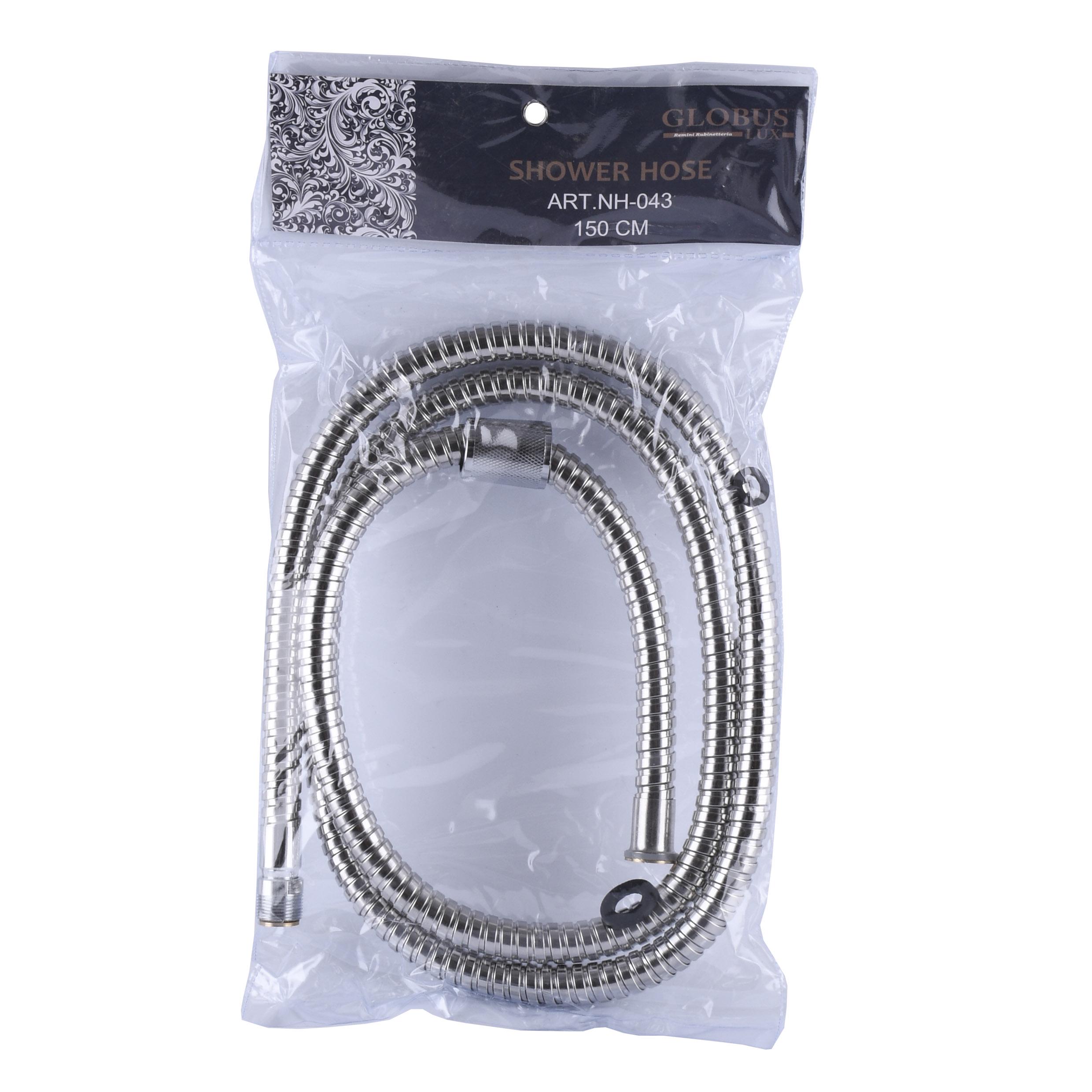 Шланг для душу в металевому обплетені Globus Lux NH-043 000021017 1500 мм Хром (110220) Шланг для душу в металевому обплетені Globus Lux NH-043 000021017 1500 мм Хром (110220)