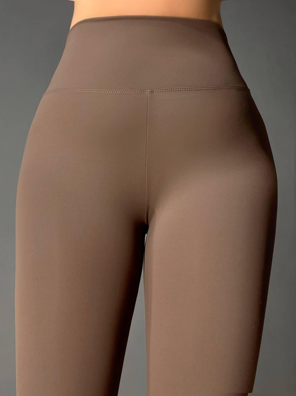 Лосины женские A-N 1721 со штрипками фиксаторами дайвинг с высокой посадкой S Коричневый (4935) - фото 4 Лосины женские A-N 1721 со штрипками фиксаторами дайвинг с высокой посадкой S Коричневый (4935) - фото 4