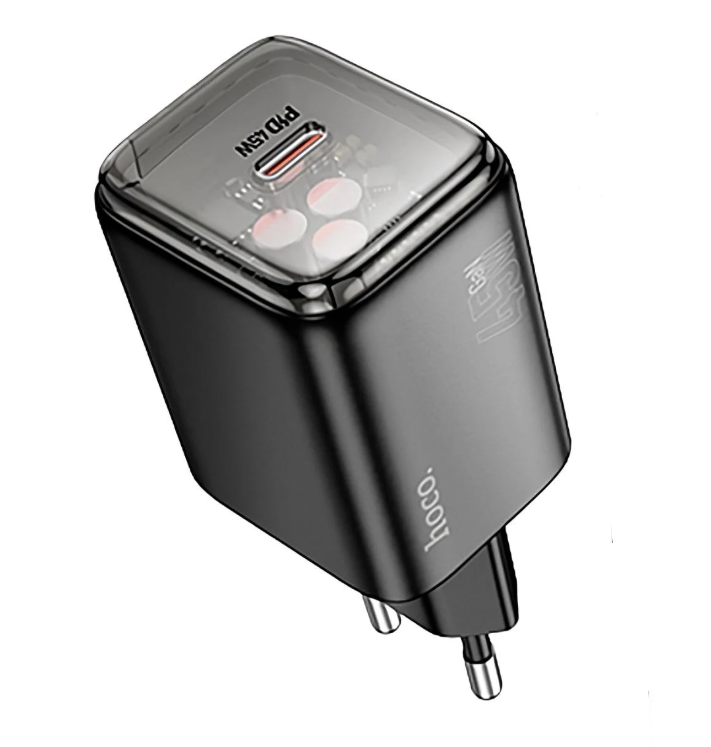 Зарядное устройство Hoco сетевой PD45W и кабель Type-C to Type-C Черный (N54)