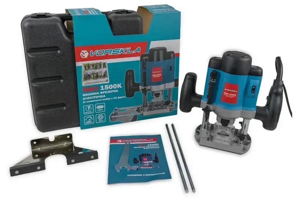 Фрезер VORSKLA ПМЗ 1500К в кейсі з набором фрез - фото 5 Фрезер VORSKLA ПМЗ 1500К в кейсі з набором фрез - фото 5