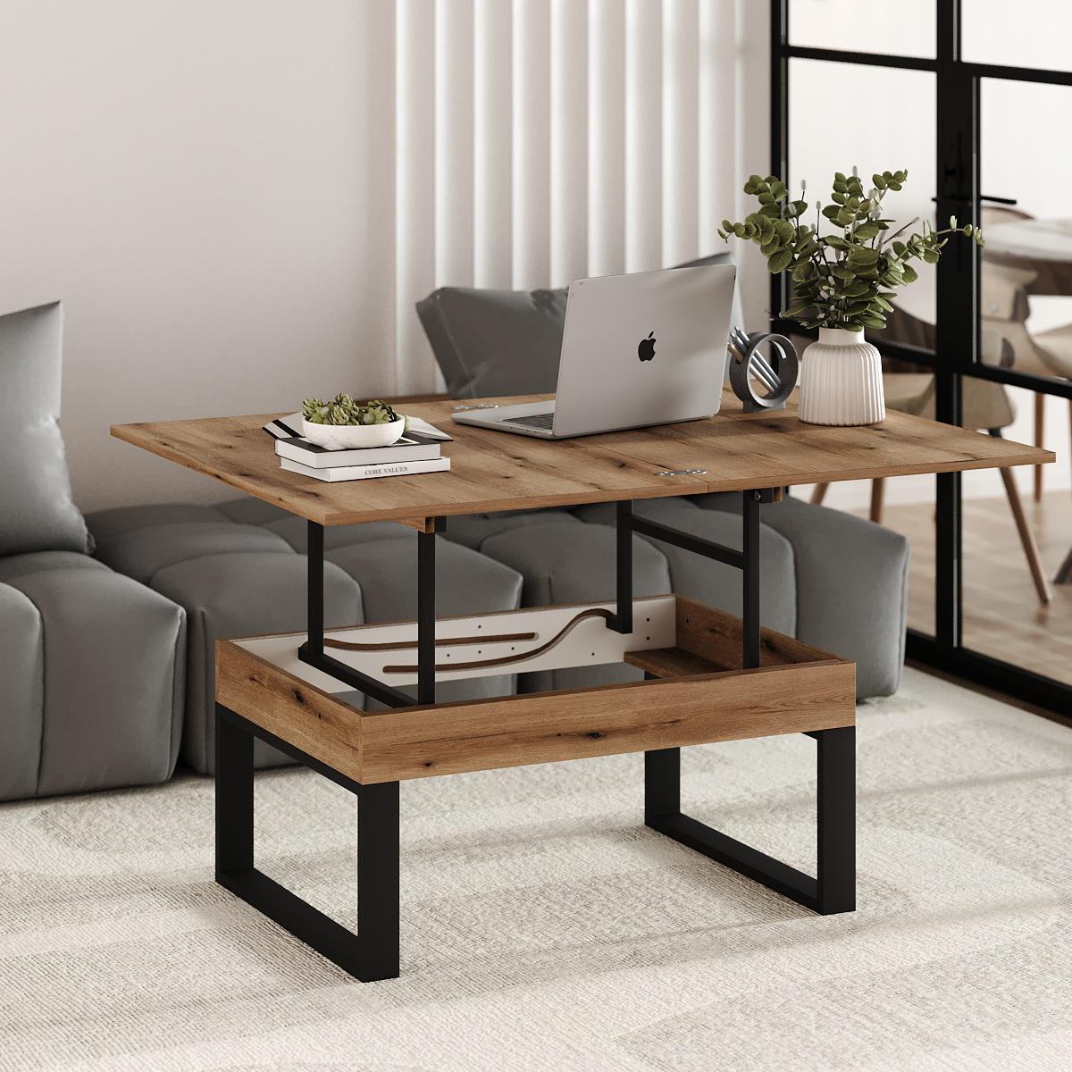 Журнальный стол-трансформер S-Fly 880x466x600 мм Дуб эвок (TB33100000030) - фото 3 Журнальный стол-трансформер S-Fly 880x466x600 мм Дуб эвок (TB33100000030) - фото 3