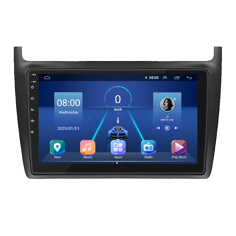 Автомагнитола штатная Lesko Top для Volkswagen Polo V 2009-2015 г. 4G/Wi-Fi/GPS 6/128 GB 9" (5460-44473)