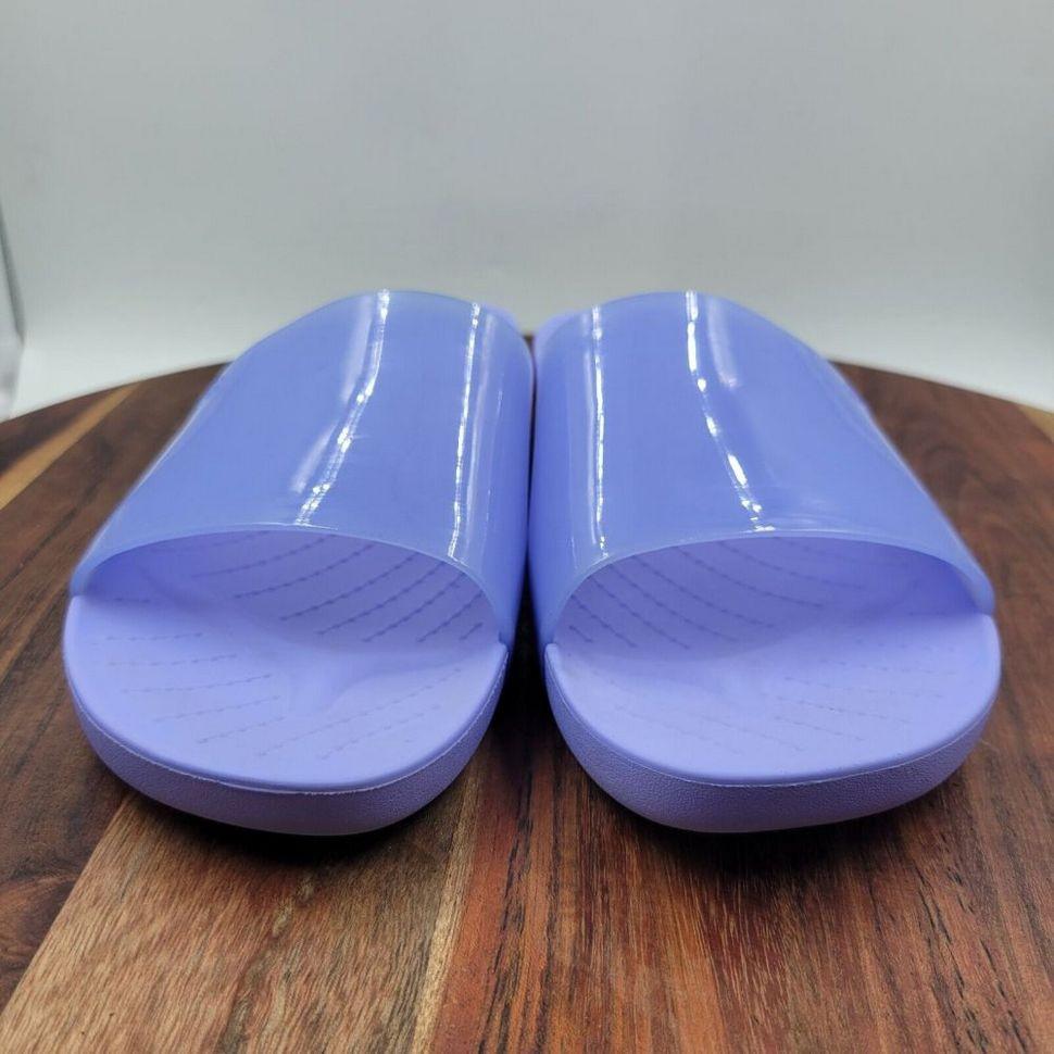 Шльопанці жіночі утеплені Crocs Slide Splash Moon Jelly р. 40-41 Синій (11596) - фото 14