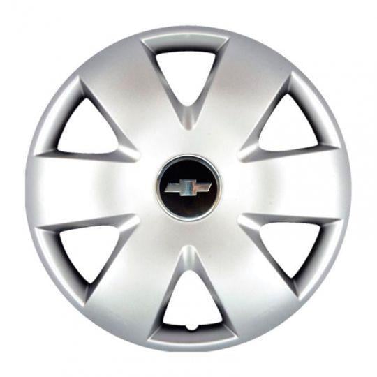 Автомобильные колпаки SKS 308 R15 с логотипом Chevrolet 4 шт. Серебристый