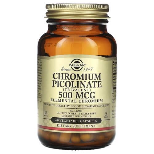 Хром Solgar Chromium Picolinate 500 mcg 60 капс. (SOL-00871)