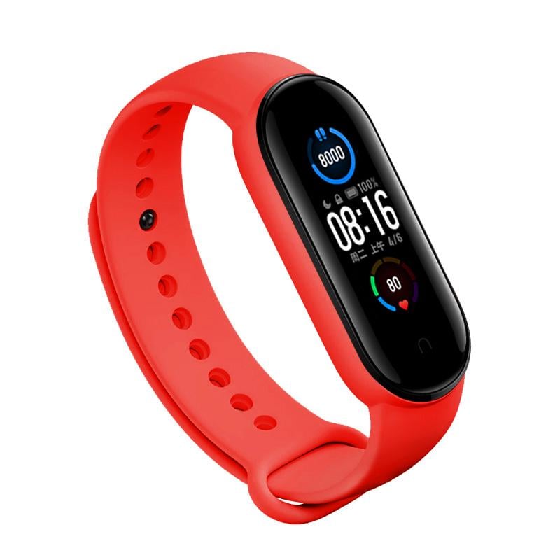 Силіконовий ремінець BeCover Xiaomi Mi Smart Band 5/Mi Smart Band 6 Red (705071) - фото 2