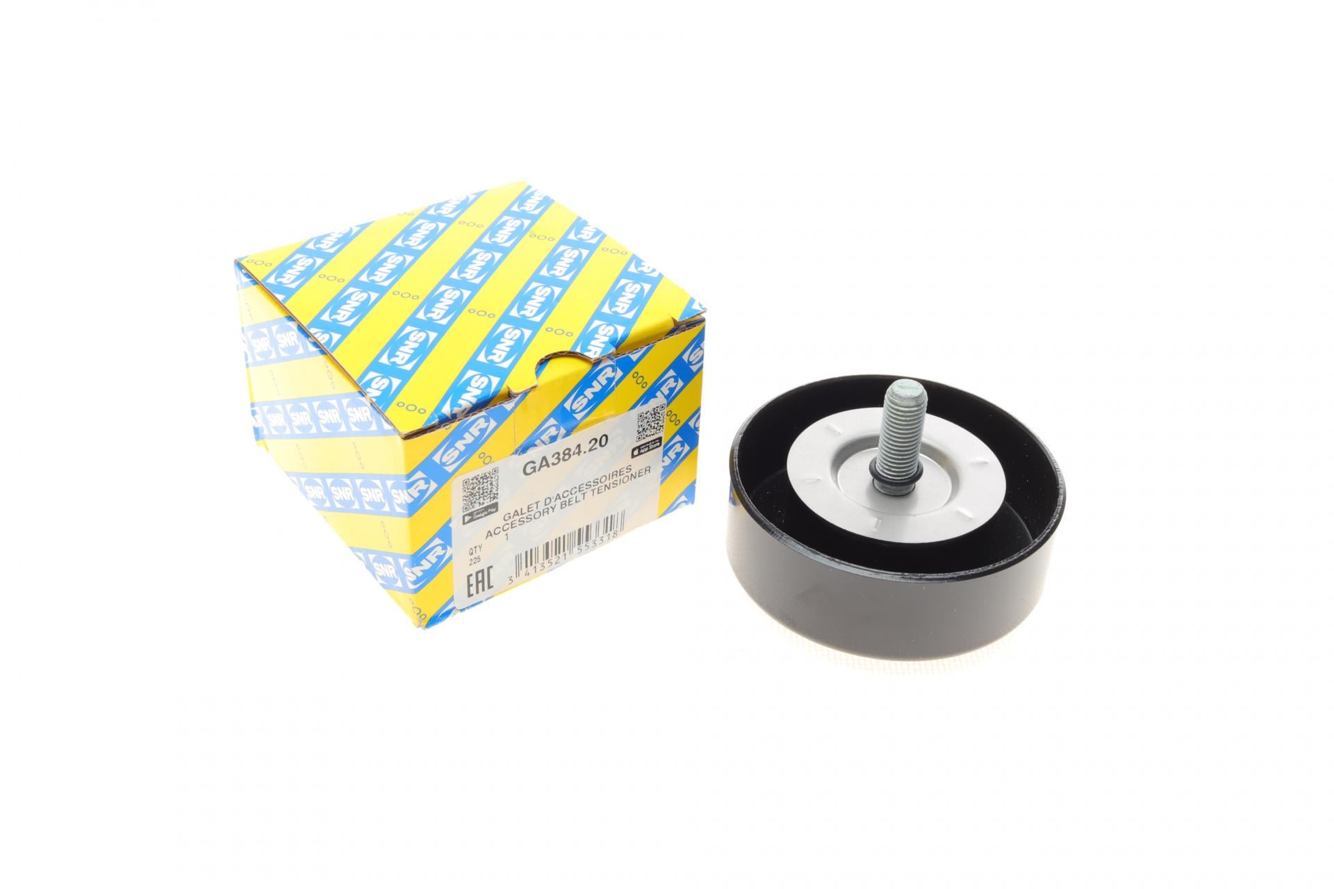 Ролик ГРМ паразитный SNR для Hyundai Santa Fe/Kia Spotrage 2.0CRDi/2.2 CRDi 09-80х27 мм (GA384.20)