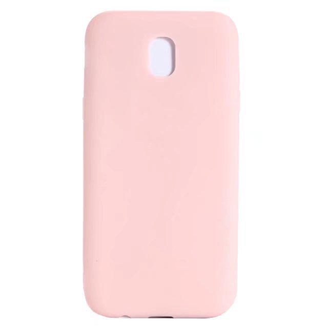 Матовый чехол MatteTPU для Samsung Galaxy J5 2017 (силиконовая накладка) Pink (05200-31)