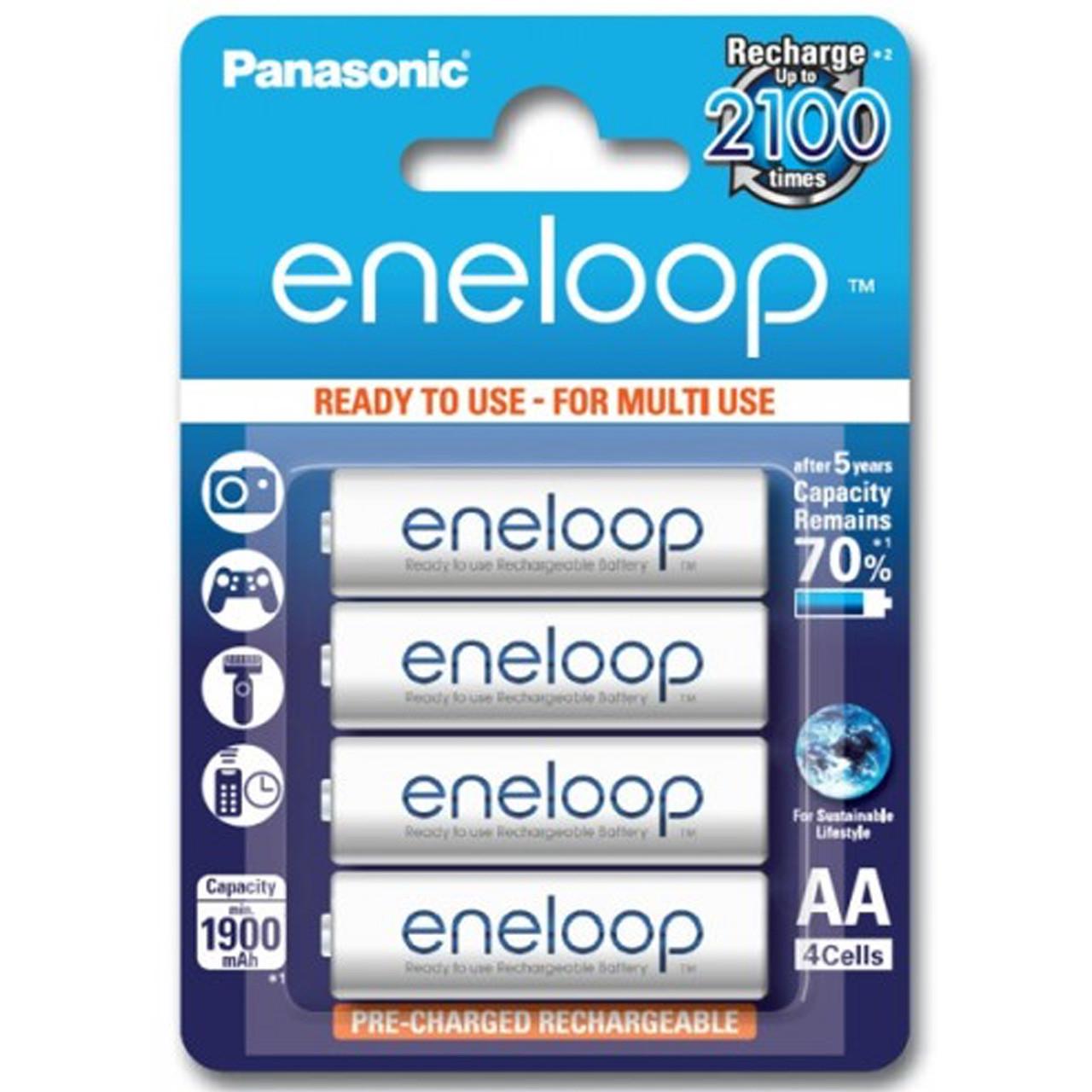Аккумулятор AA Panasonic Eneloop блистер 1900 mAh 4 шт. Белый (1801350)