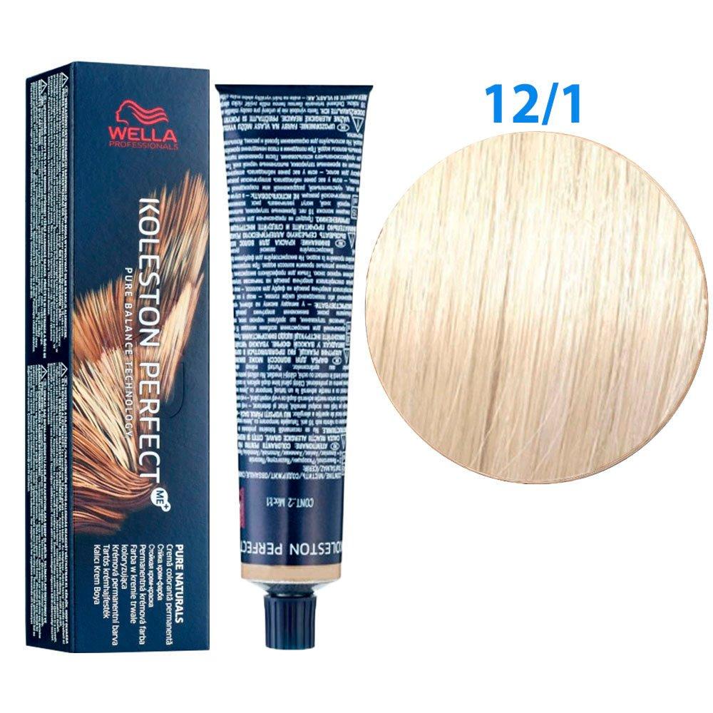 Краска для волос Wella Professionals Koleston Perfect ME+Special Blond 12/1 Special Blonde asch 60 мл - фото 2