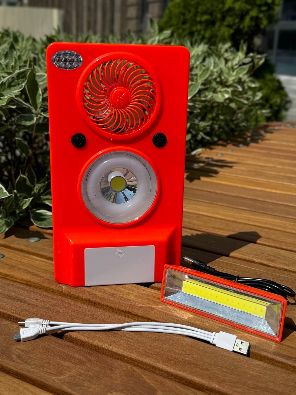 Ліхтар-лампа з вентилятором на сонячній батареї LED Solar light HJ-088 2400 MAH - фото 7