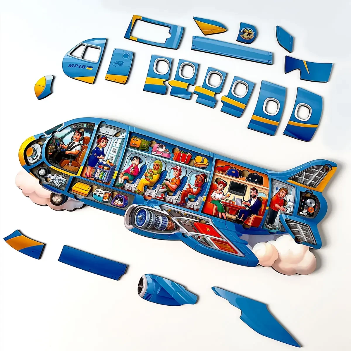 Дерев'яна рамка-вкладка Літак - фото 8 Дерев'яна рамка-вкладка Літак - фото 8