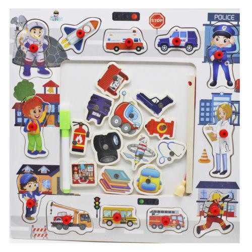 Рамка-вкладыш деревянная Профессии (200708)