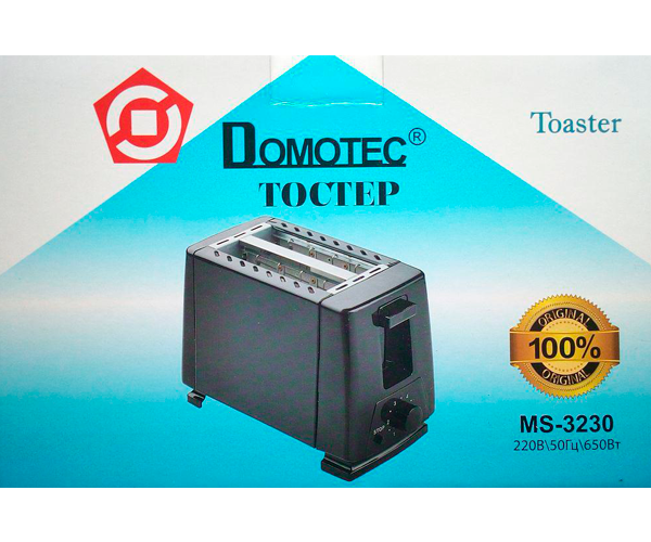 Тостер електричний Domotec MS-3230 на 6 рівнів прожарювання 650W Чорний (MS-3230_340) - фото 6