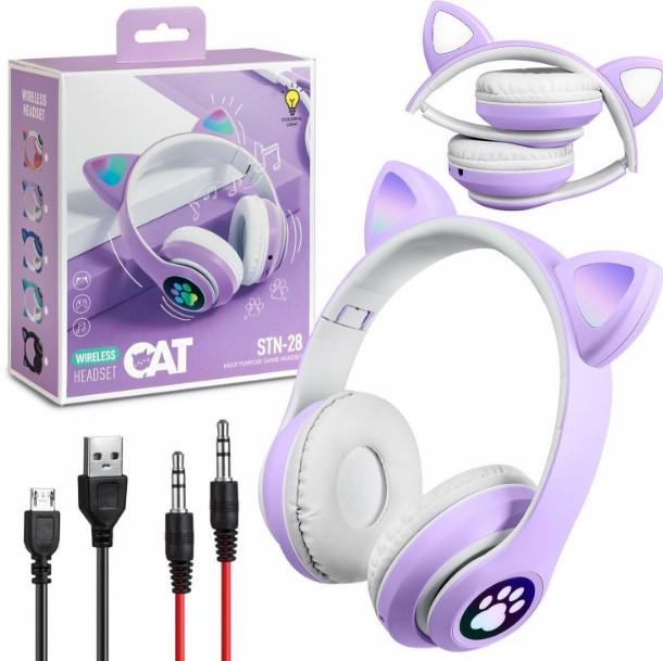 Комплект детский STN-28 наушники с кошачьими ушками/3D-ручка для рисования/пластик 150 м Разноцветный/Фиолетовый - фото 3 Комплект детский STN-28 наушники с кошачьими ушками/3D-ручка для рисования/пластик 150 м Разноцветный/Фиолетовый - фото 3