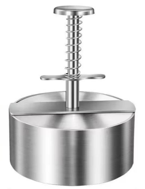 Прес формувальник для котлет та бургерів із нержавіючої сталі 304 Ø11,4 см (BURG114)