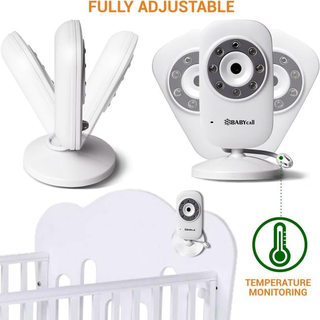 Відеоняня температура Baby Monitor 3,5 дюймовим ЖК-монітором/датчиком звуку/нічне бачення/вимірюванням температури - фото 2