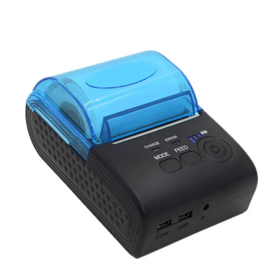 Термопринтер мобильный, POS, Bluetooth 4.0 чековый принтер 58мм 5805DD