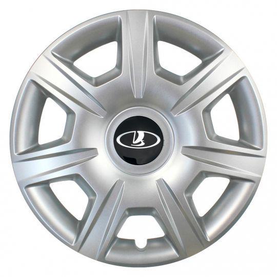 Автомобильные колпаки SKS 327 R15 с логотипом Lada 4 шт. Серебристый