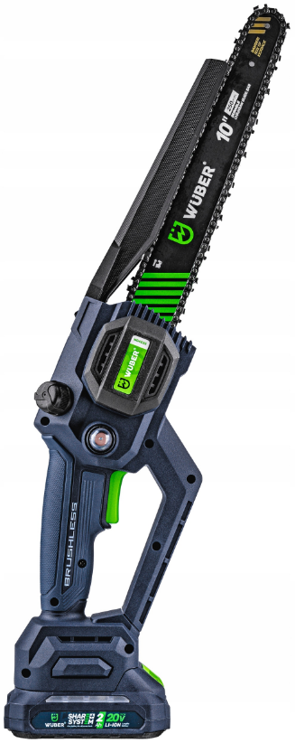 Пила цепная аккумуляторная Wuber с аккумуляторами 2А/ч 20В и шинами (W0453512) Пила цепная аккумуляторная Wuber с аккумуляторами 2А/ч 20В и шинами (W0453512)