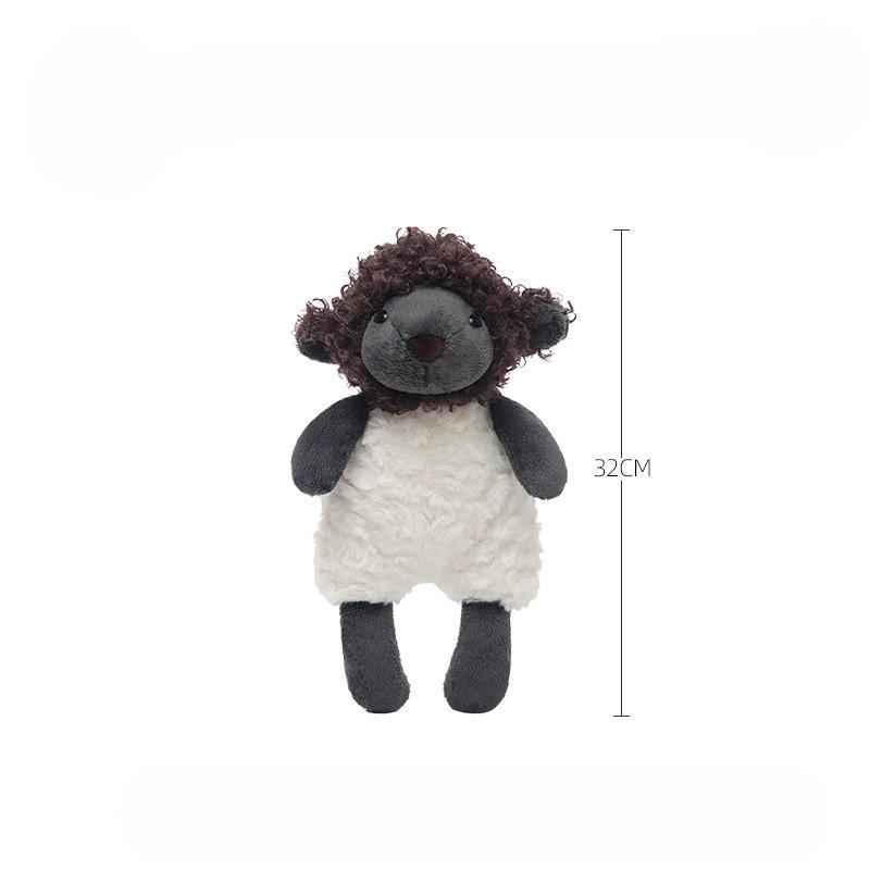 М'яка плюшева іграшка Jooki Sheep Баранчик кучерявий 32 см Чорно-білий - фото 5