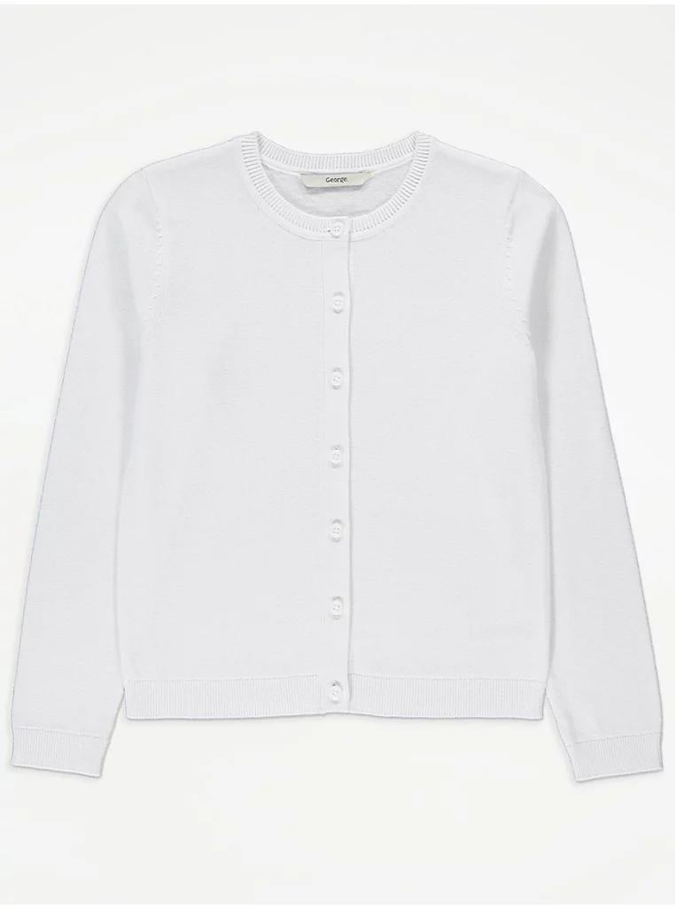 Кардиган для дівчинки підлітковий George 146-152 см Білий (25091757)