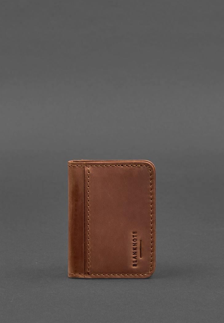 Палітурка шкіряна для ID-паспорта та водійських прав 4.1 Crazy Horse з гербом Світло-коричневий (A-027202)