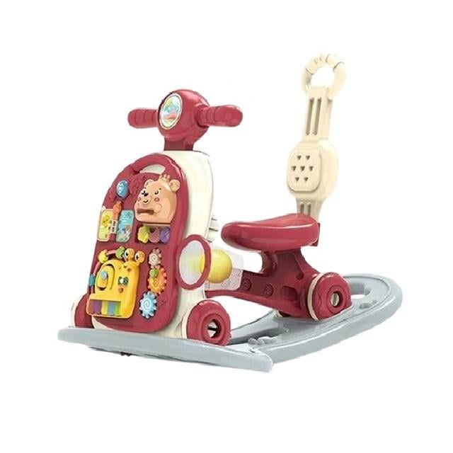 Каталка детская музыкальная 6в1 игровая панель/звук/подсветка/пианино Multicolor (164167)
