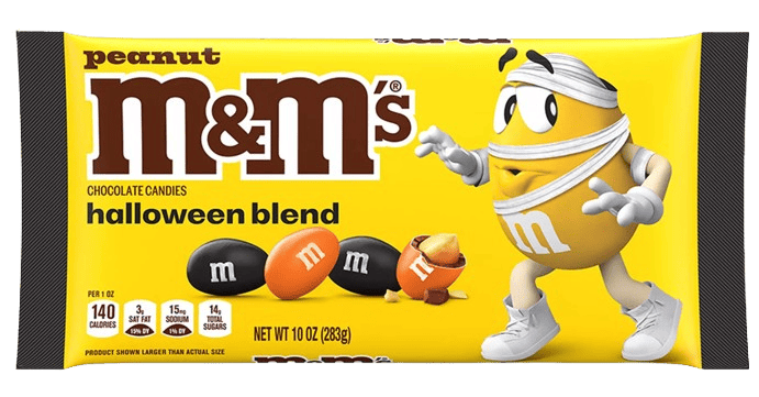 Драже M&M's Peanut Milk Chocolate Halloween Candy 283 г (2784194697)