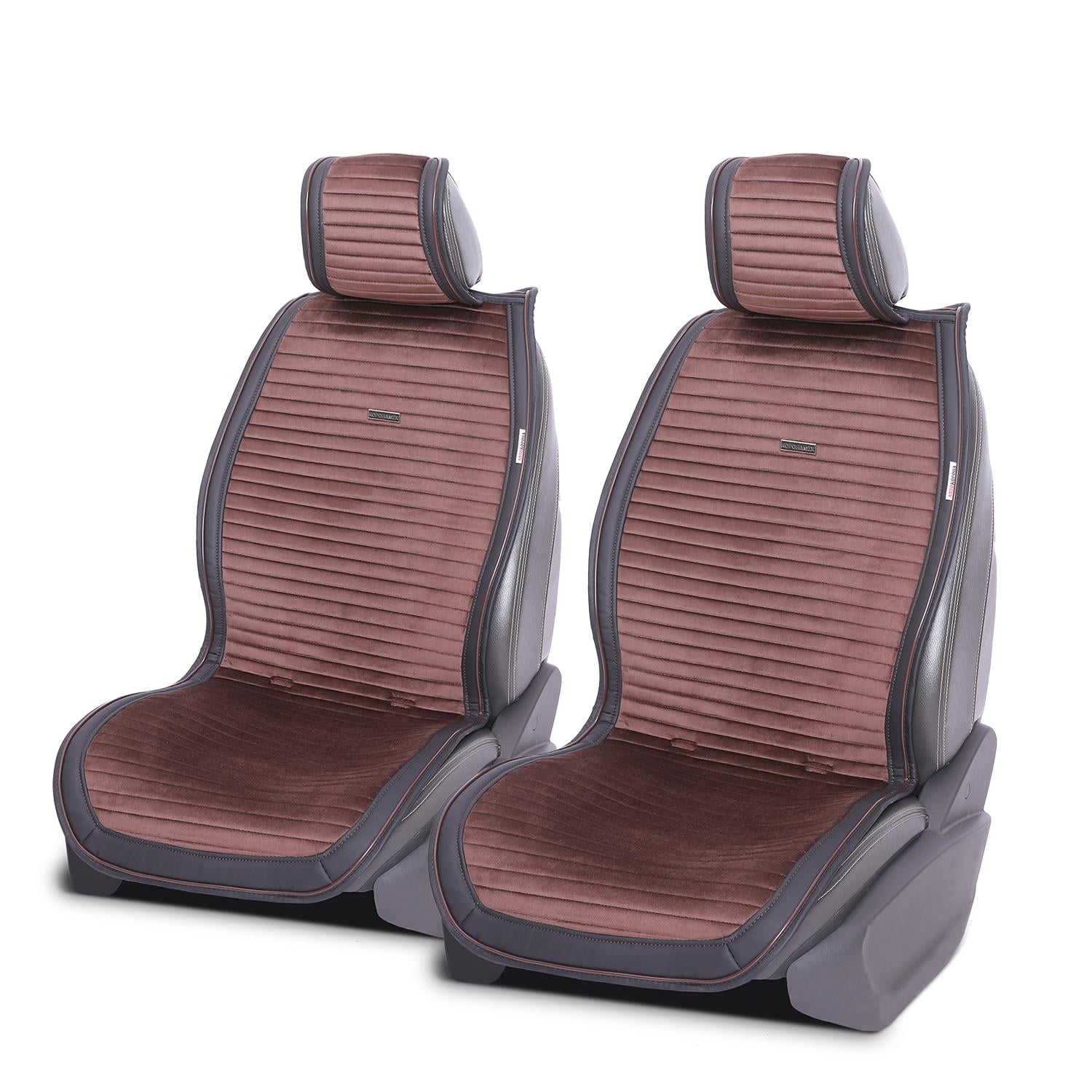 Накидки-чехлы на передние для Nissan X-TRAIL 2014-2021 T32 AUAU Polosso Коричневый (UAPol11402)
