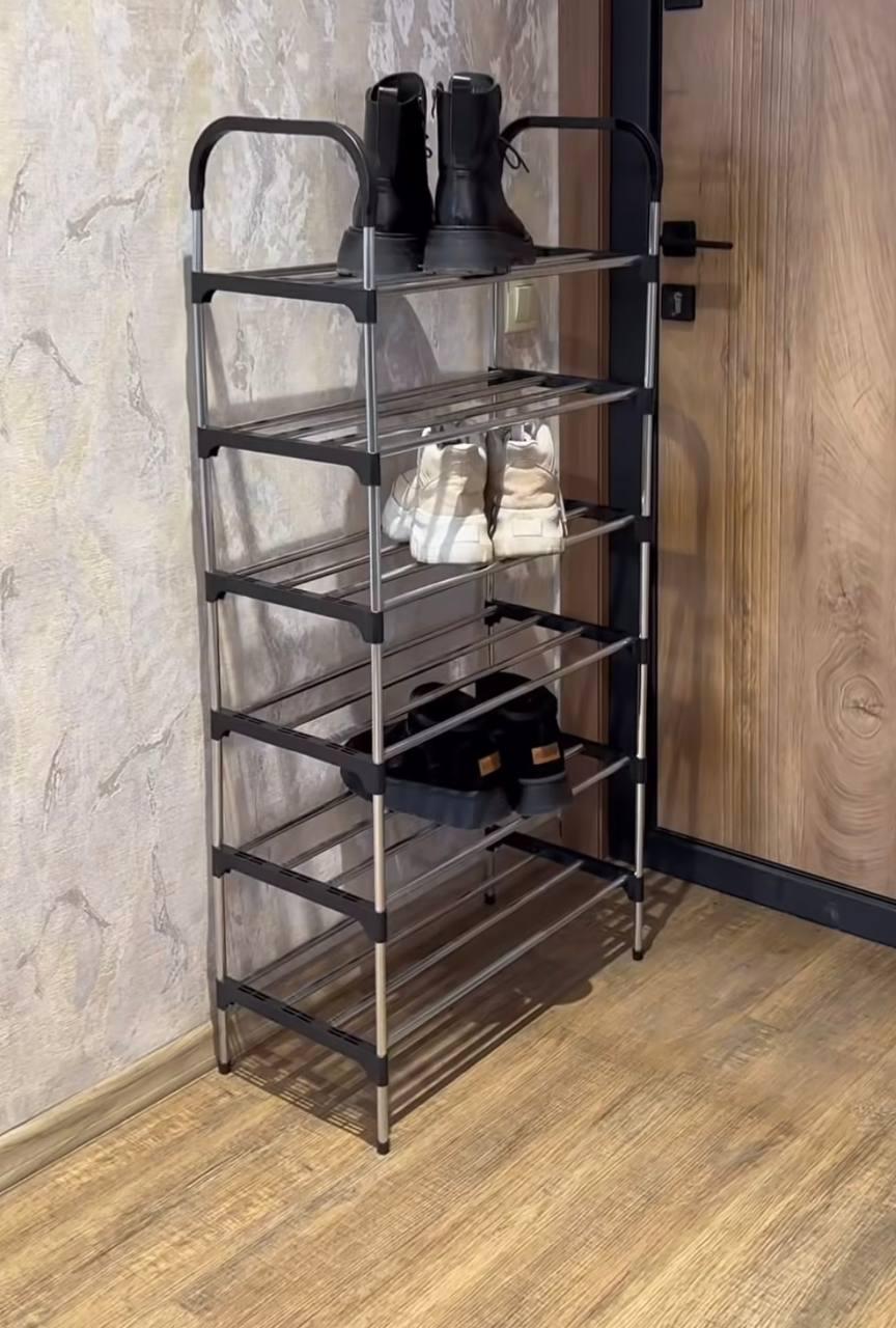 Стійка для взуття металева підлогова в передпокій (2591038558) - фото 3