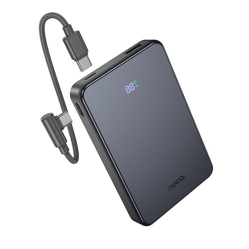 Аккумулятор наружный Hoco J170 Starlight 22,5W/PD20W fully compatible power bank with cable 10000mAh Metal Gray (34645871)
