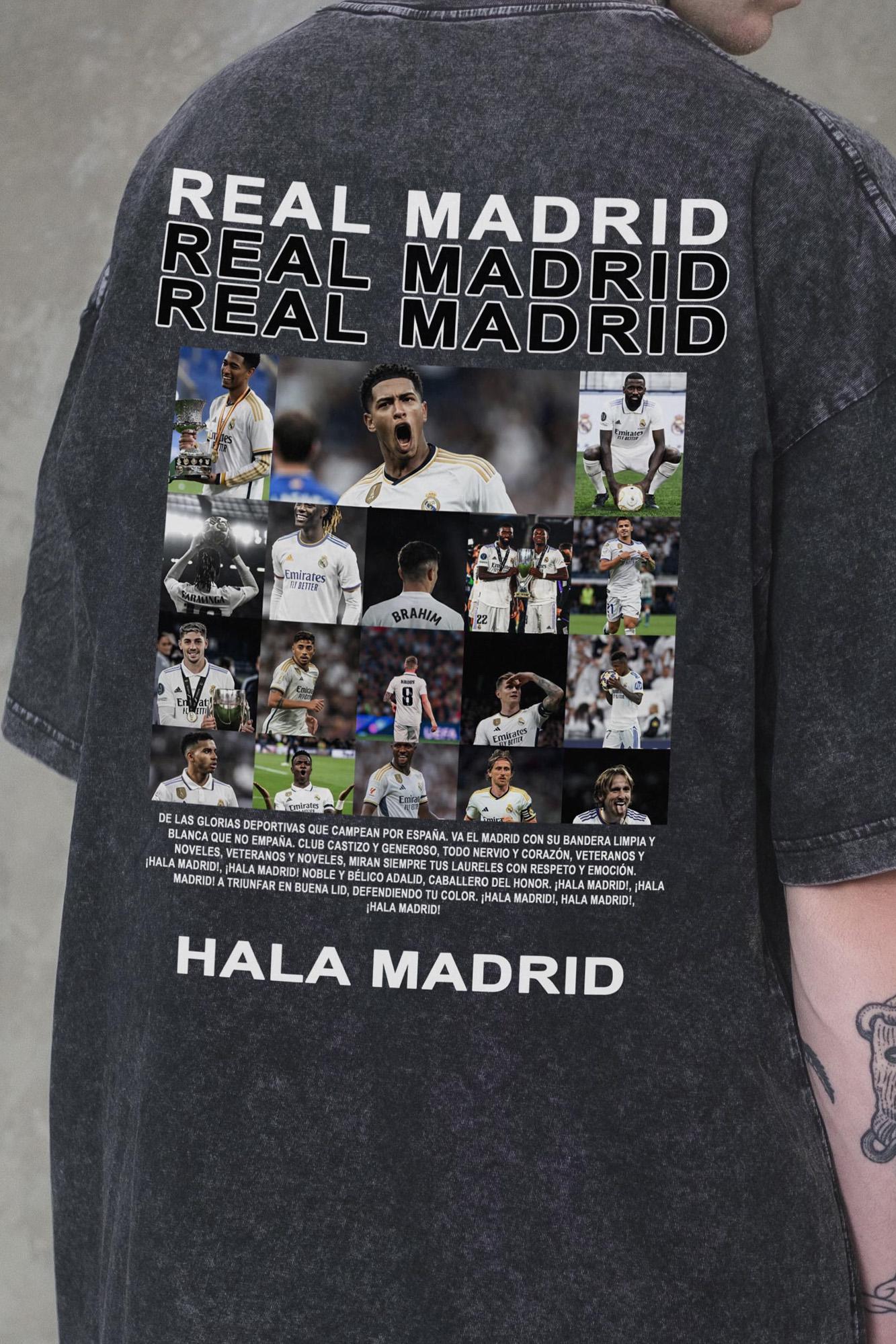 Футболка оверсайз Without Washed Real Madrid S/M Black (S/M8056374 8056375) - фото 2 Футболка оверсайз Without Washed Real Madrid S/M Black (S/M8056374 8056375) - фото 2