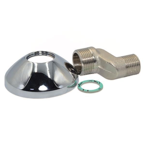 Эксцентрик для смесителя Pattaroni 1/2" x 3/4" 25 мм с декоративной розеткой (F217CR001)