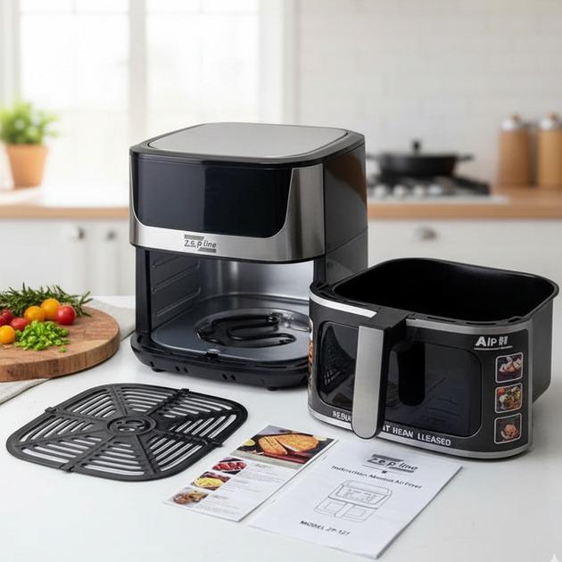 Аэрогриль Zepline с решеткой для гриля 12 л 4200 W - фото 4
