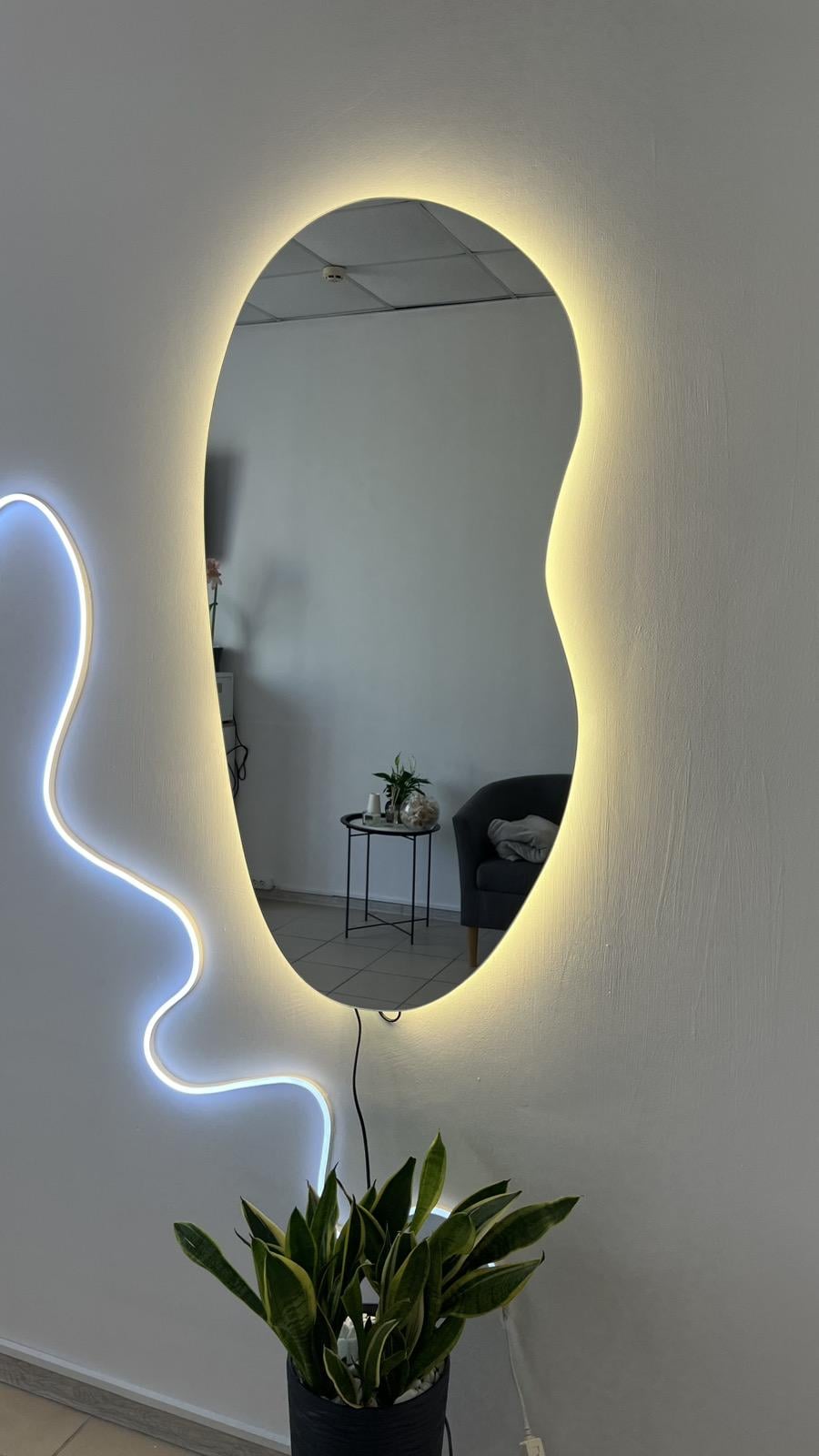 Зеркало с подсветкой Гармония XL 80х170 см (10007XL-80170stW)