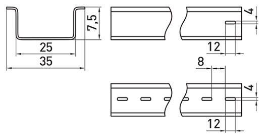 Рельс DIN E.NEXT e.din.stand.rail.101 перфорированный 35x7,5x1 мм х 1 м (s023001) - фото 2 Рельс DIN E.NEXT e.din.stand.rail.101 перфорированный 35x7,5x1 мм х 1 м (s023001) - фото 2