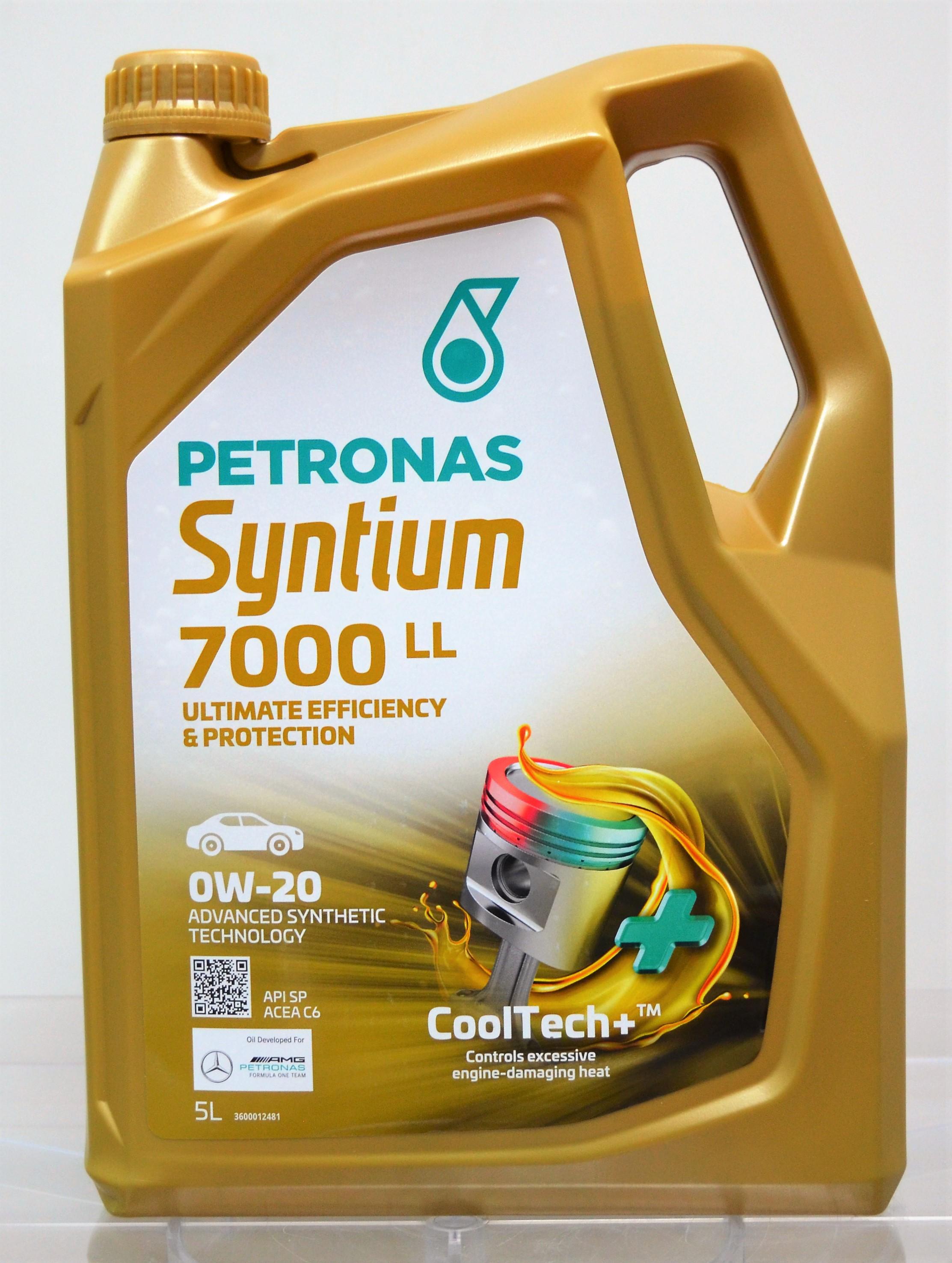 Моторное масло PETRONAS LUBRICANTS Syntium 7000 LL 0W-20 SP 0W20 BMW LL-17 FE+ ILSAC GF-6A ACEA C6 5 л - фото 2