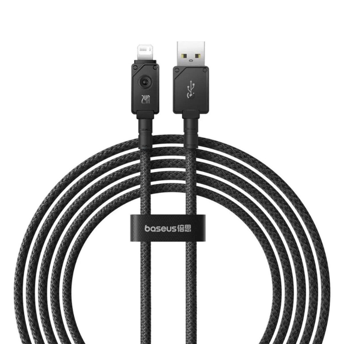 Кабель BASEUS Unbreakable Series USB/Lightning 2.4А Черный (P10355802111-01)