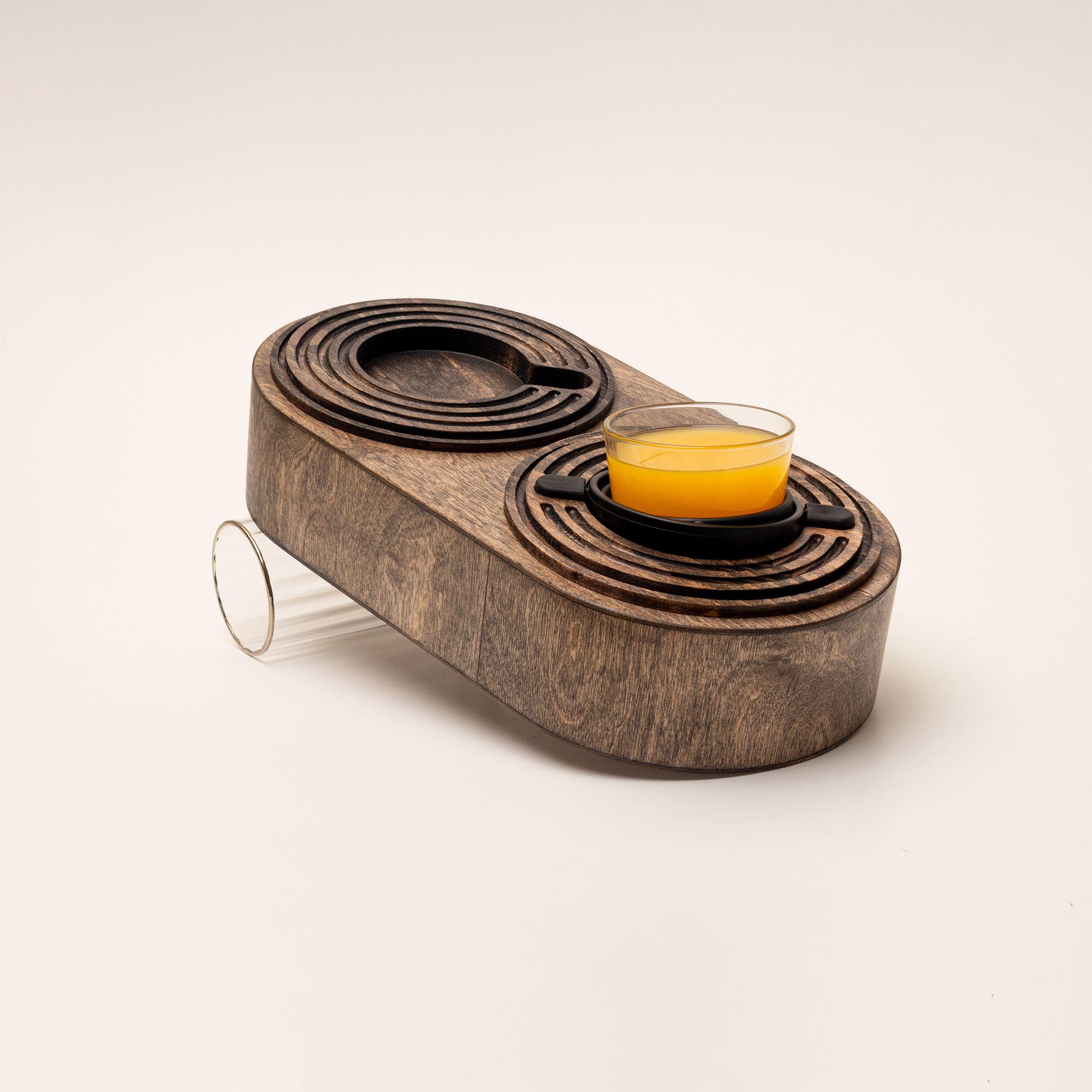 Підставка балансуюча Spillno Oval під келих/пляшку/банку з двосторонньою підставкою для чашки або тарілки (80005) - фото 5