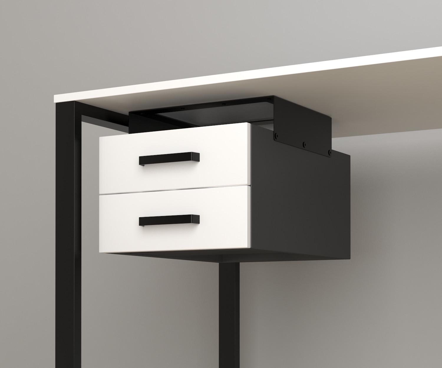 Навісний ящик для столу Loft Design BX-2 Білий/Чорний (143559c23103)