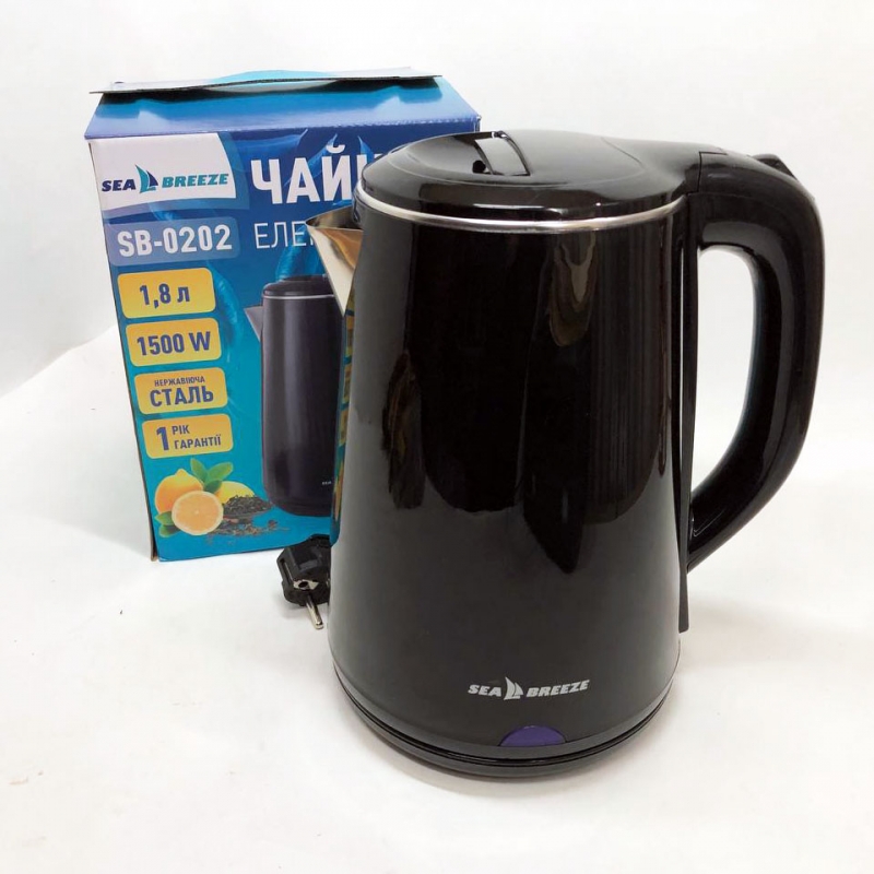 Электрочайник-термос SeaBreeze SB-0202 1,8 л 1500 Вт (tf5916) - фото 7 Электрочайник-термос SeaBreeze SB-0202 1,8 л 1500 Вт (tf5916) - фото 7