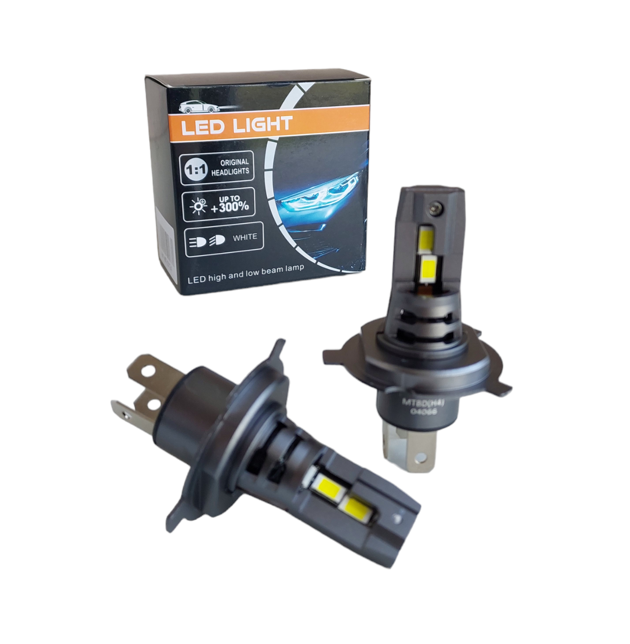 Лампы светодиодные Boorin H4 6000K 35W 12V 2 шт. (23297067)