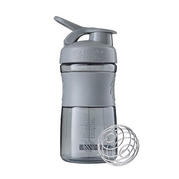 Шейкер BlenderBottle SportMixer Flip 20oz 590 мл Grey - фото 2