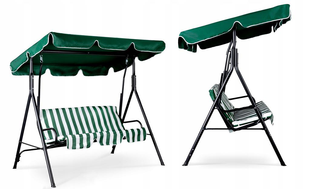 Садовая качеля на 3 человека Зеленый - фото 2 Садовая качеля на 3 человека Зеленый - фото 2