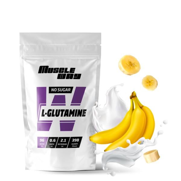 Аминокислота MuscleWay L-Glutamine Банан для мышечной ткани на 20 порций 100 г (21-125-glu-mw-rs100.7) Аминокислота MuscleWay L-Glutamine Банан для мышечной ткани на 20 порций 100 г (21-125-glu-mw-rs100.7)